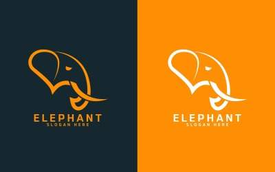 Professioneel olifantenlogo-ontwerp - merkidentiteit