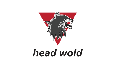 三角形 Wold 黑色标志 现代简约