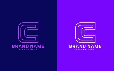 C-Buchstaben-Logo-Design – Markenidentität