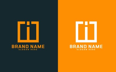 Conception de logo de lettre I de marque - Identité de marque