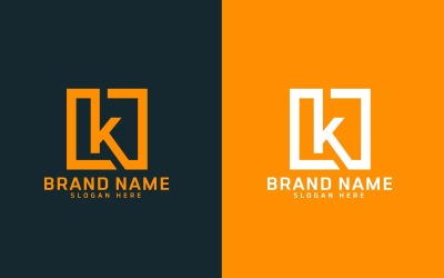 Diseño creativo del logotipo de la letra K - Identidad de marca