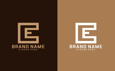 Diseño de logotipo de letra E - Identidad de marca
