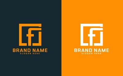 Diseño de logotipo de letra F de marca