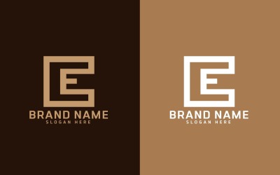 E字母标志设计-品牌标识