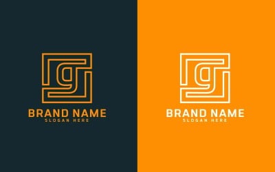 G bokstav Logo Design - Varumärke