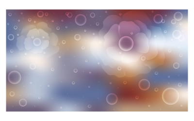 Immagine di sfondo sfumato 14400x8100px in pallet di colori autunnali con bolle brillanti
