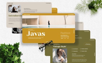 Javas - Модный креативный шаблон Powerpoint