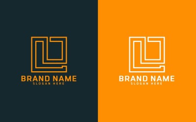 L 字母标志设计-品牌标识