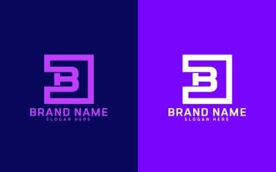 Logo-Design mit dem Buchstaben B der Marke