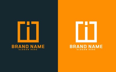 Marca I carta Diseño de Logotipo - Identidad de Marca