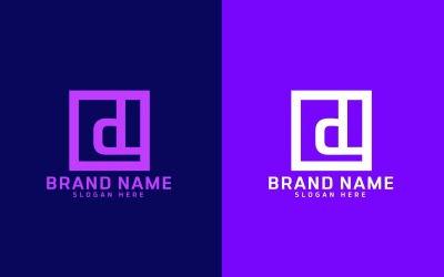 Márka D betű Logo Design