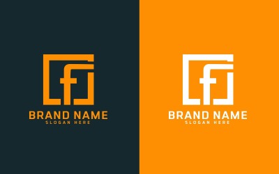 Márka F betűs Logo Design
