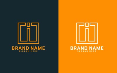 Márka I betűs Logo Design