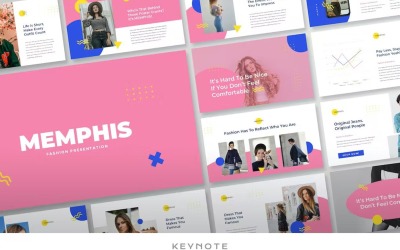 Memphis - kreativní šablona klíčové poznámky