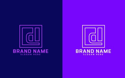 Novo design de logotipo da letra D da marca - identidade da marca