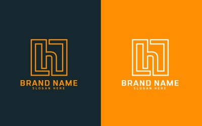 Nueva Marca H letra Diseño de Logotipo - Marca