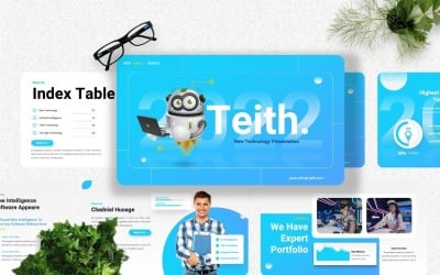 Teith - Technologie Googleslide-sjabloon
