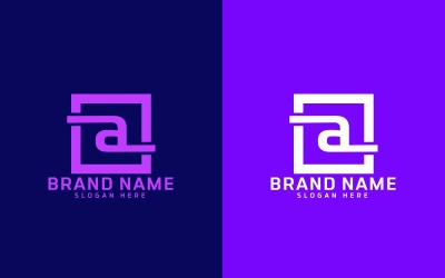Varumärke En bokstav Logotypdesign