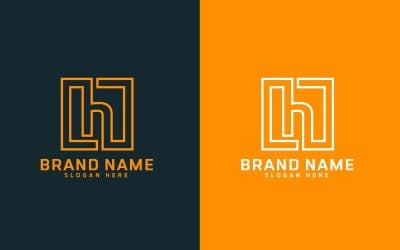 新品牌 H 字母标志设计-品牌