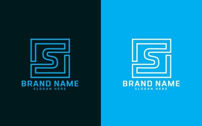 Бренд S буква дизайн логотипу - фірмова ідентичність