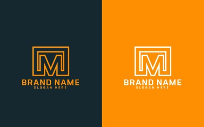Création de logo de marque M lettre