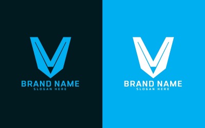 Création de logo professionnel en lettre V - Identité de marque
