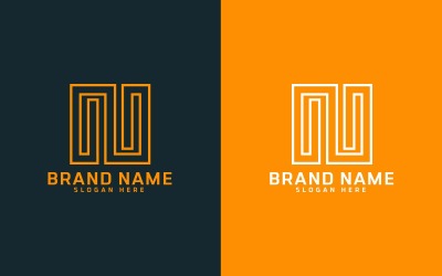 Diseño de logotipo de letra N creativa - Identidad de marca