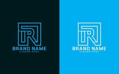 Diseño de logotipo de letra R de marca