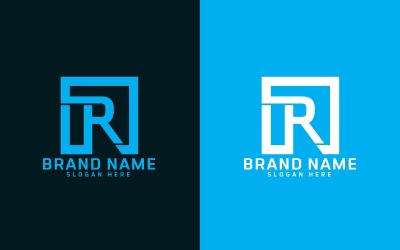 Marchio R lettera Logo Design - Identità del marchio