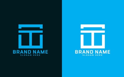 Marchio T lettera Logo Design - Identità del marchio