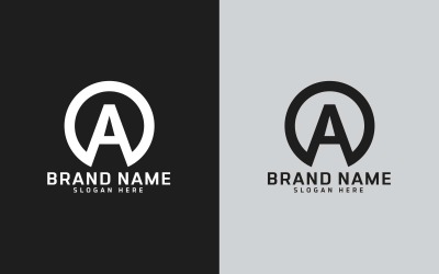 Marka A harfi Daire Şekli Logo Tasarımı - Marka Kimliği