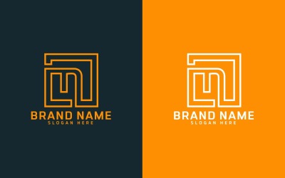 Marka N litera Logo Design - mała litera