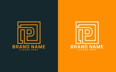 Marken-P-Buchstaben-Logo-Design
