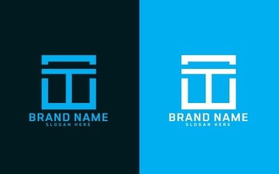 Marken-T-Buchstaben-Logo-Design – Markenidentität