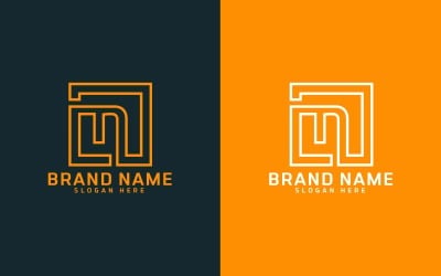 Merk N brief Logo ontwerp - kleine letter