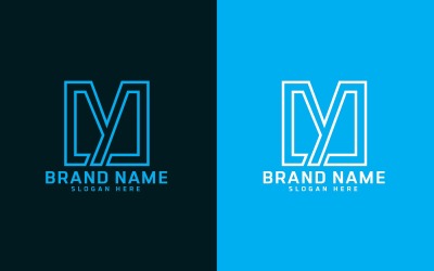 Nieuw merk Y letter Logo Design