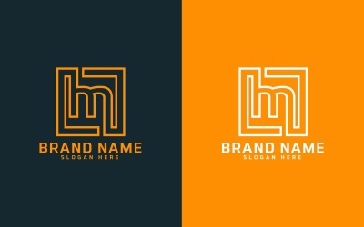 Nuovo marchio M lettera Logo Design