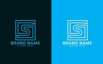 Ny professionell och modern logotypdesign - varumärkesidentitet