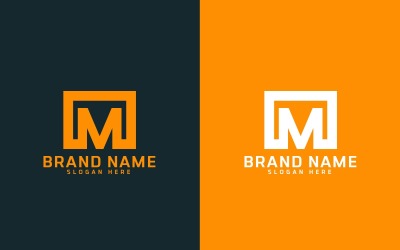 品牌 M 字母标志设计-品牌标识
