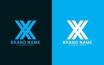Professioneel X letter Logo Design - Merkidentiteit