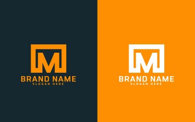Projektowanie logo litery M marki - tożsamość marki