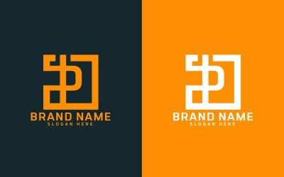 新品牌 P 字母标志设计-品牌标识