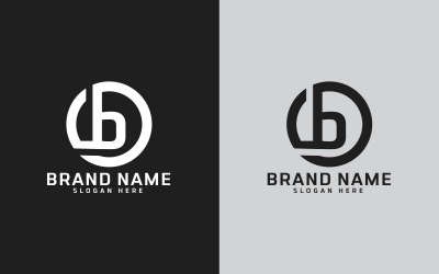 Značka B písmeno Circle Shape Logo Design - Malé písmeno