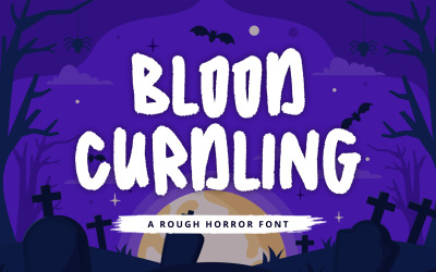 Bloodcurdling - Skräckdisplay teckensnitt