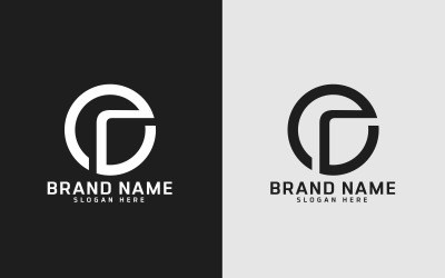 Brand R letter Circle Shape Logo Design - Small Letter