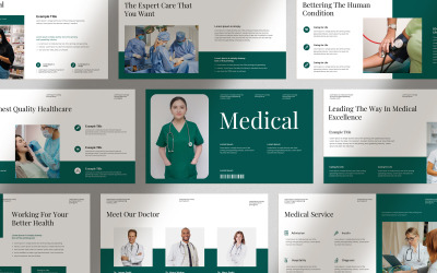 Layout del modello di presentazione PowerPoint medica