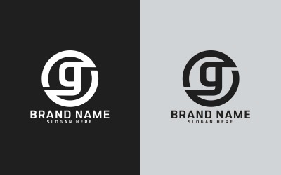 Märke G bokstav Cirkel Form Logo Design - Liten bokstav