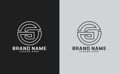Merk G letter Circle Shape Logo Design