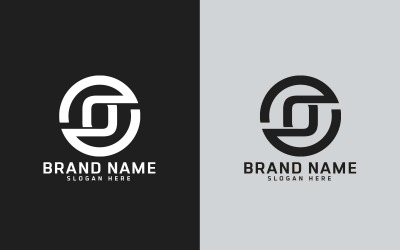 Merk O letter Circle Shape Logo Design - Merkidentiteit