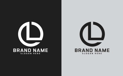 New Brand L letter Circle Shape Logo Design - Brand Identity